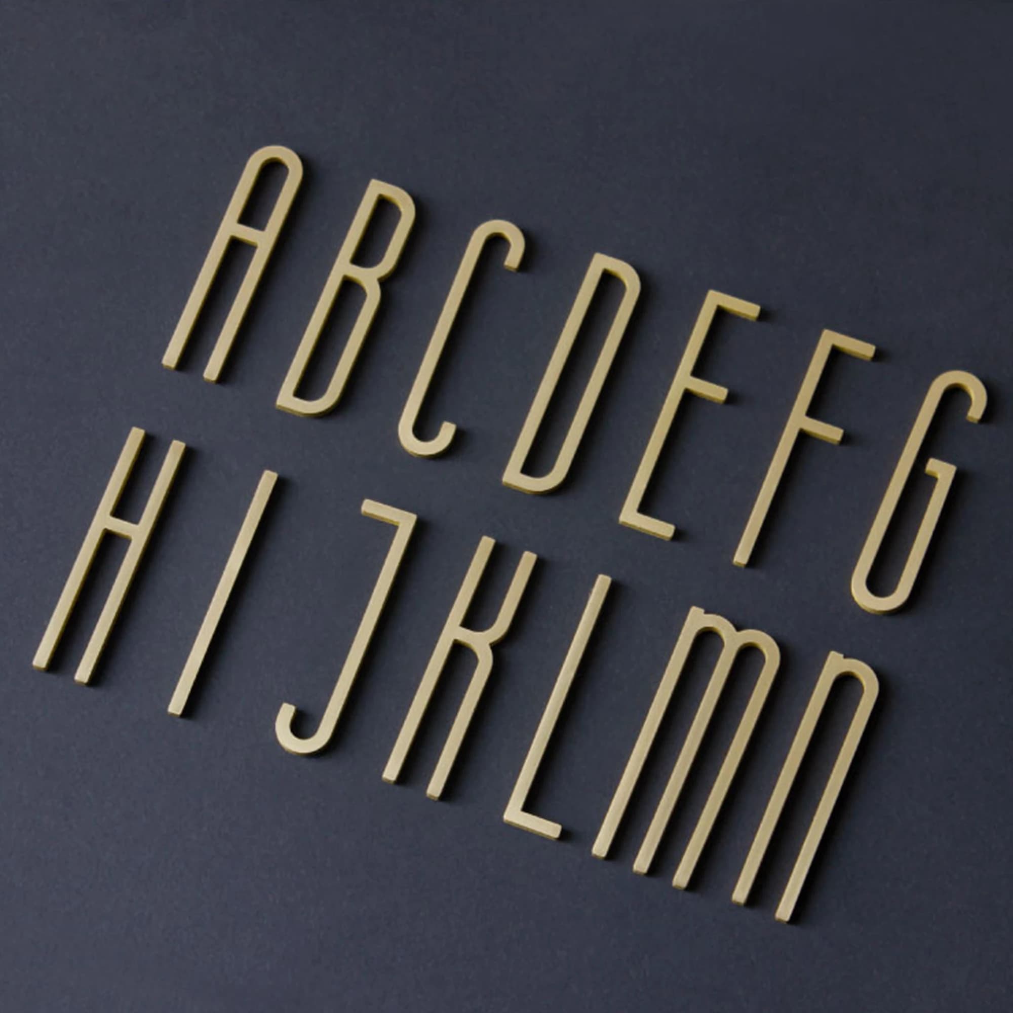 Lettres décoratives en laiton massif, Alphabet anglais, numéro de maison, chiffres arabes, DIY, nom 