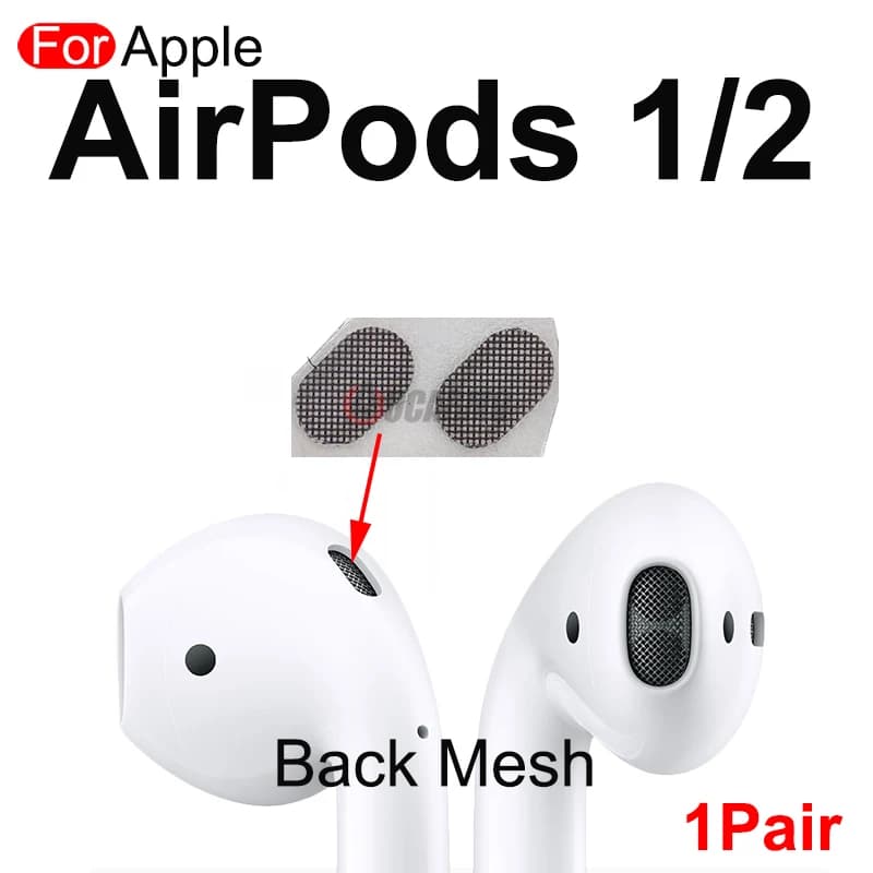 Aocarmo pour Apple AirPods 1 2 écouteur ensemble complet maille avant bouche arrière côté bas filet 