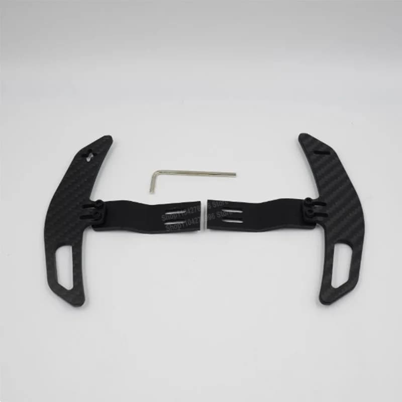 Volant de jeu de course simulé, palettes de changement de vitesse en fibre de carbone, accessoires m