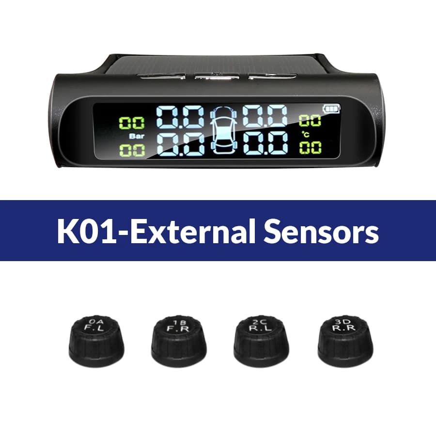 E-ACE K01 TPMS capteur solaire intelligence Sans Fil opathie Système De permission De Pression Dispo