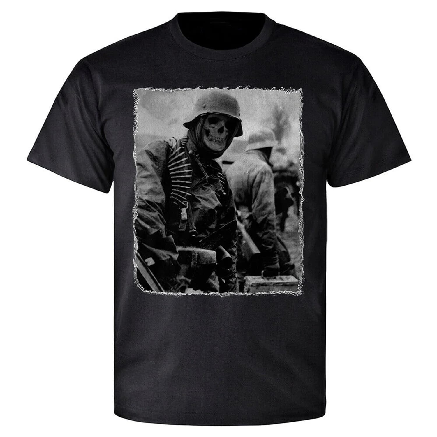 Cheavyweight Allemagne Belgique Ardennes 1944 T-shirt soldat allemand. T-shirt d'été en coton à manc