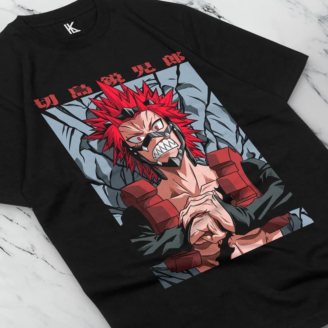 Eijiro Kirishima Hero T-Shirt Boku No Hero Bakugo unisexe toutes tailles