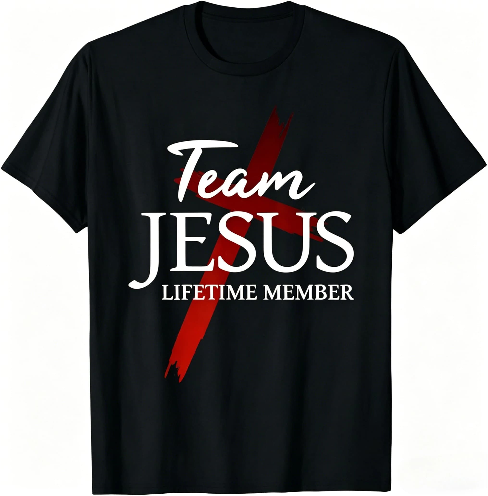 T-shirt drôle équipe Jésus foi chrétienne prière Dieu religieux, T-shirt drôle Jésus, vêtements pour