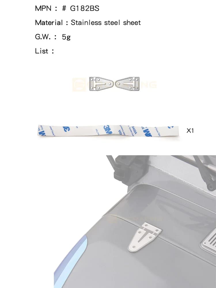 Feuille de protection de coque de voiture en métal, décoration d'apparence, barre latérale/clôture/p