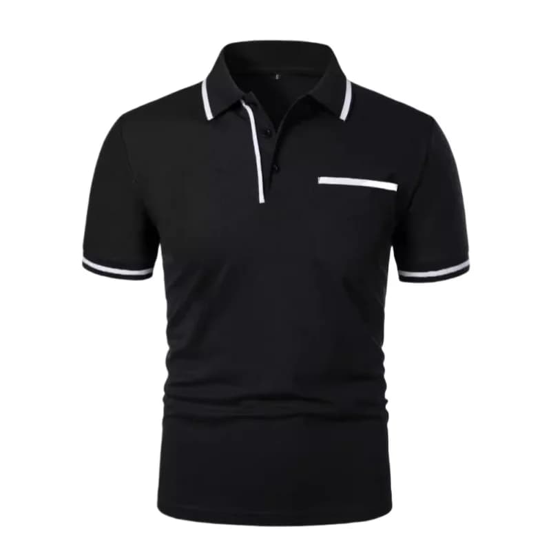 Mode d'été polos pour hommes décontracté Normal t-shirt formel chemise sociale homme à manches court