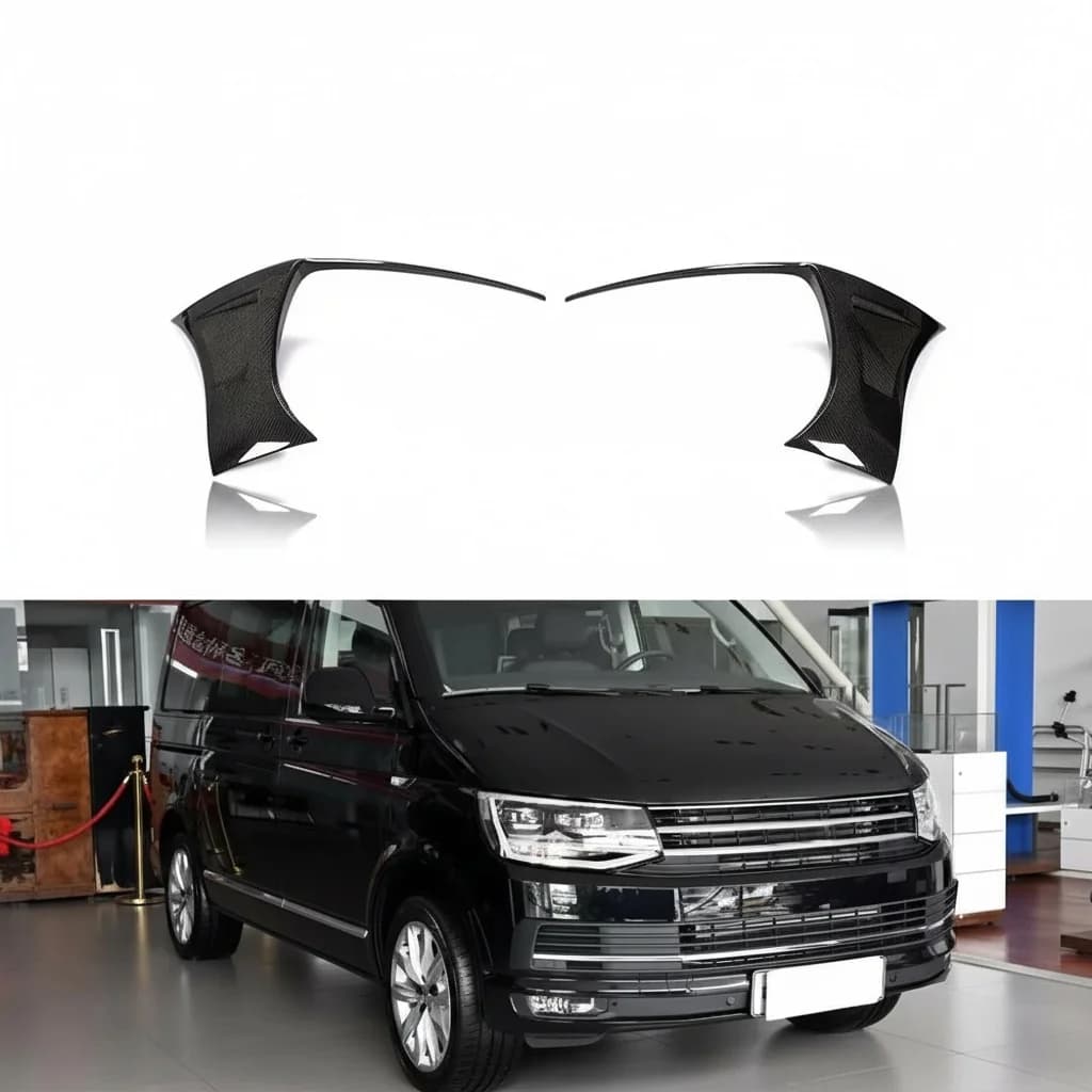 Kit carrosserie avant, extension de pare-chocs en fibre de carbone sergé 3x3 pour VW Transporter T6