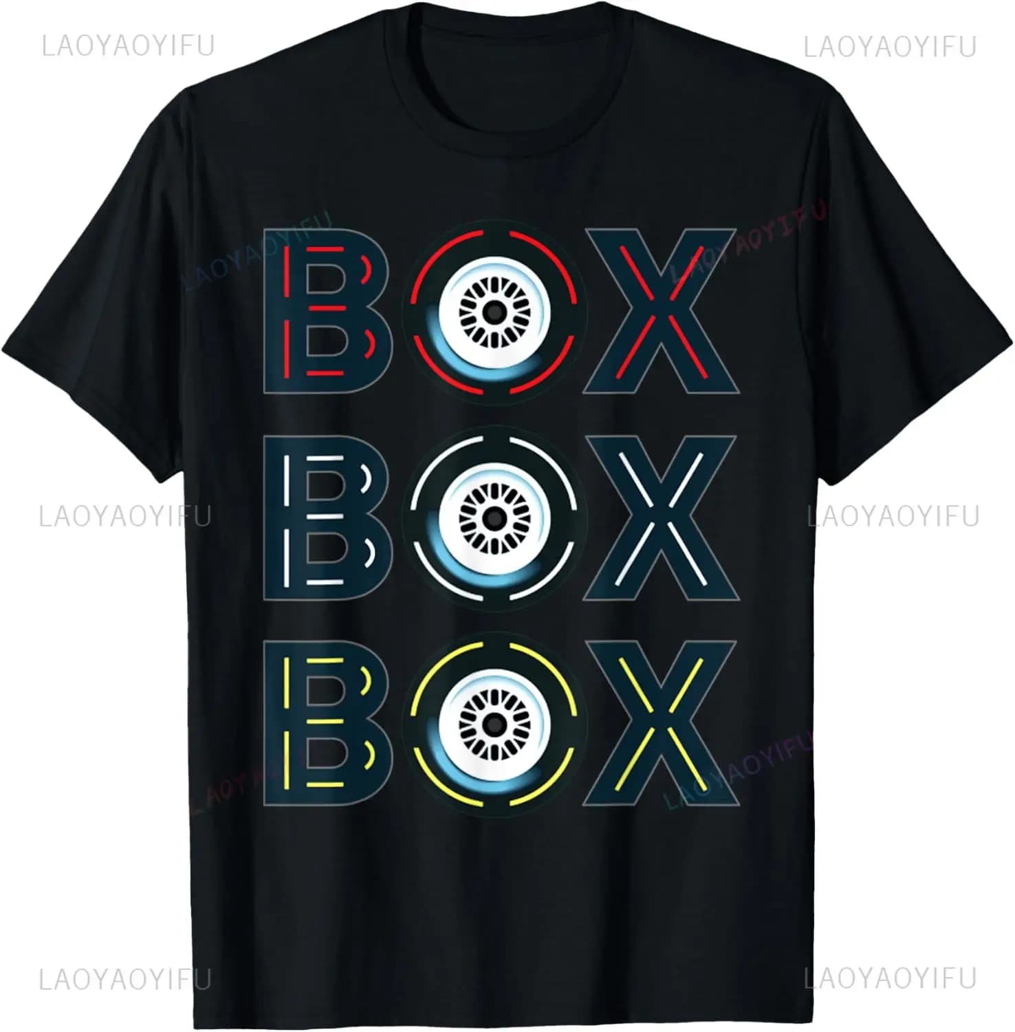 T-shirt à manches courtes gris classique Funny Happy pour les fans de Formule 1 - Petites camisas pe
