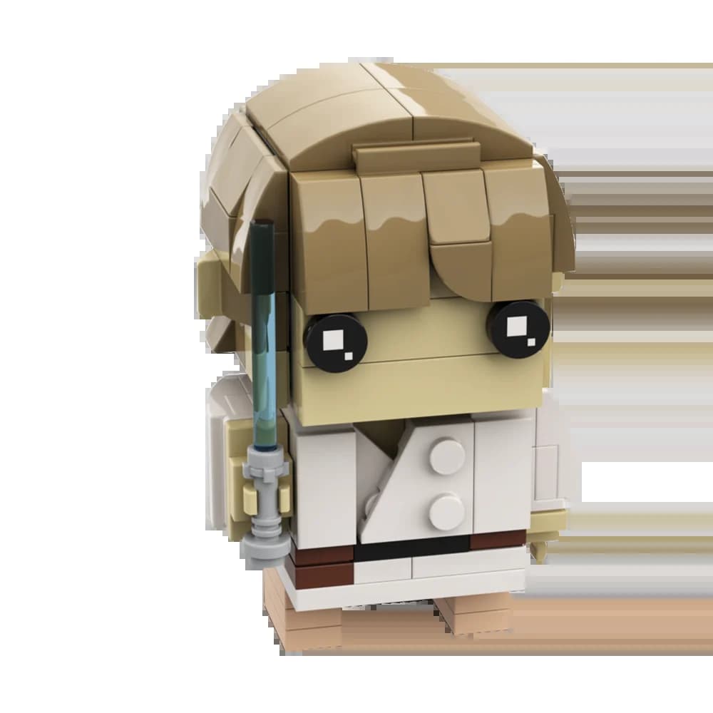 Gobricks MOC Space Wars Lukes Skywalkered Brickheadz ensemble de blocs de construction personnage d'
