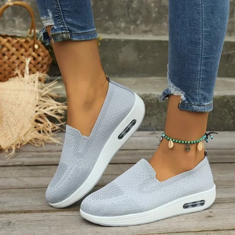 Dames mocassins Tennis femme baskets orthopédiques chaussures vulcanisées pour femmes maille respira