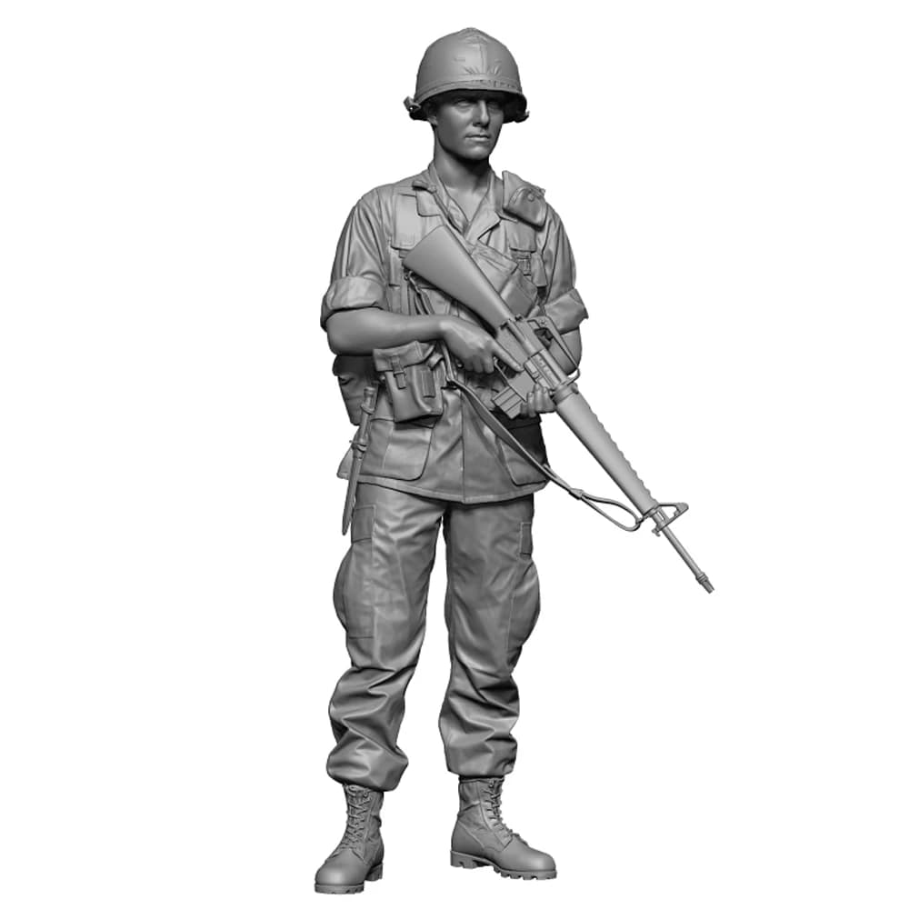 1/35 Vietnamwar fusil américain 2, figurine soldat modèle en résine, thèmes militaires, kit non asse