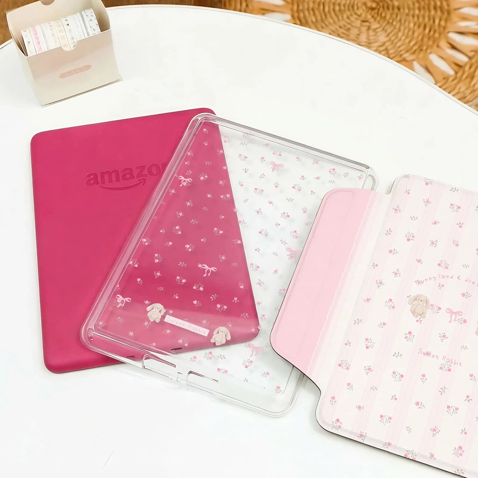 Étui pour Kindle 11e génération et Paperwhite 1-6 - Housse en acrylique transparente détachable magn