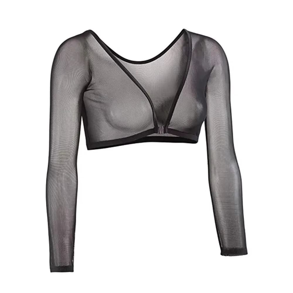 Maillot de corps élégant à manches longues, bouton avant des deux côtés, chemisiers en maille, T-shi