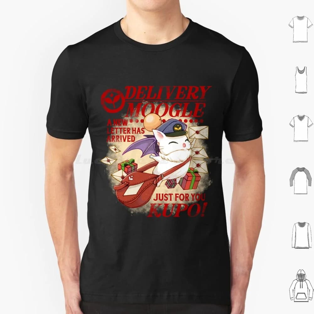 Livraison Moogle t-shirt grande taille 100% coton Ffxiv Final Fantasy Ff14 Final Fantasy Xiv Final F