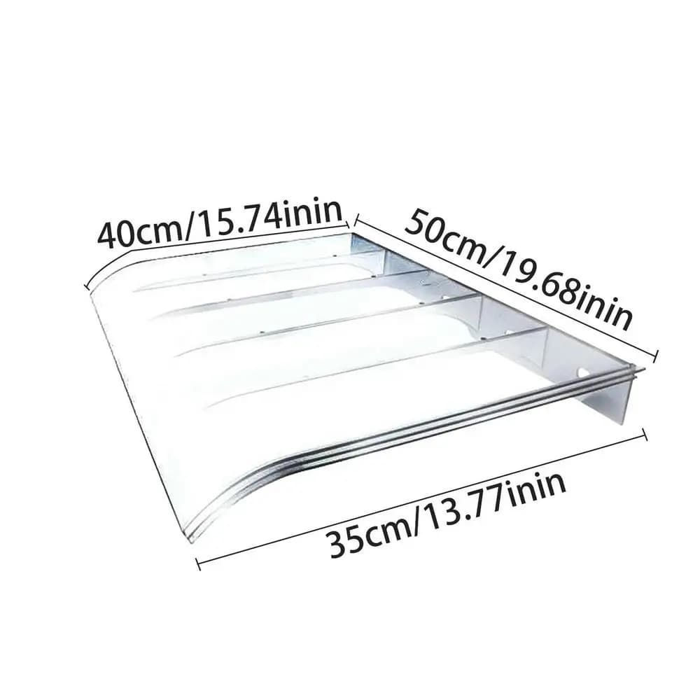 Auvent de fenêtre, auvent de porte avant, Durable, Transparent, couverture d'auvent de fenêtre de to