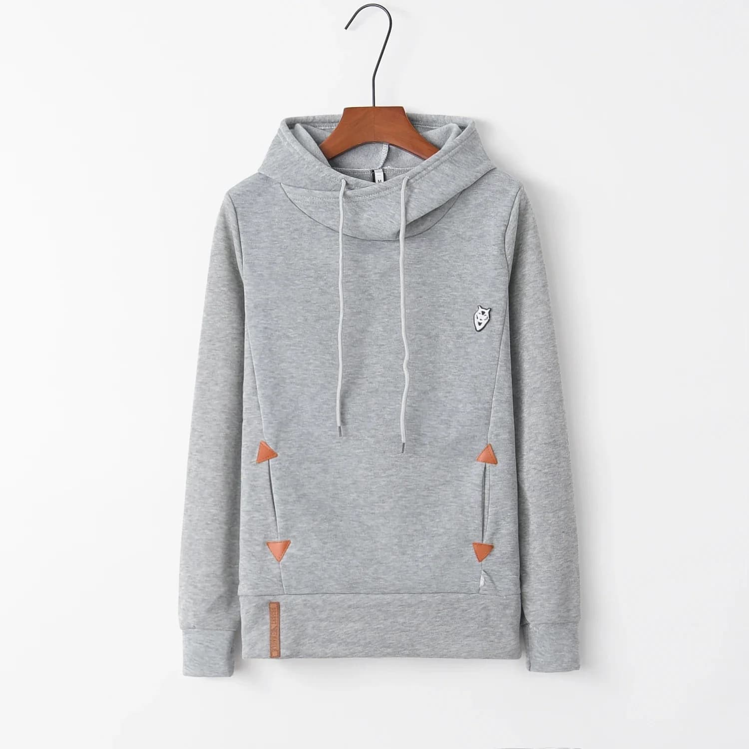 Sweat à capuche brodé à manches longues avec poche, tendance mode, vêtements d'automne pour un usage