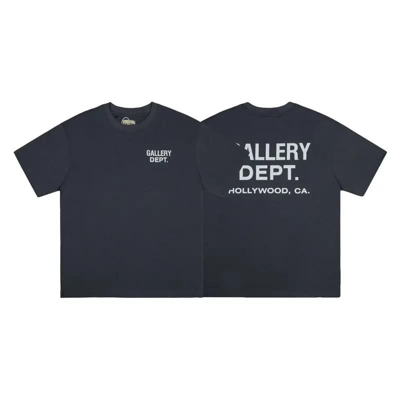 GALLERY DEPT T-shirt décontracté en coton à manches courtes avec imprimé alphabet classique
