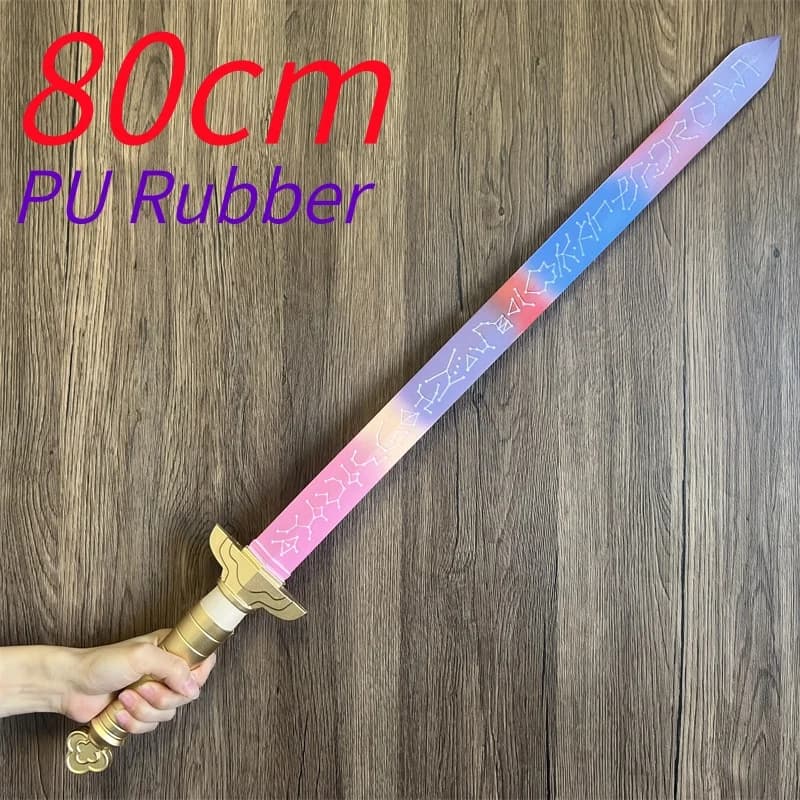 Couteau à lame longue tueur de démons, accessoires d'armes de Cosplay de film, grandes épées colorée