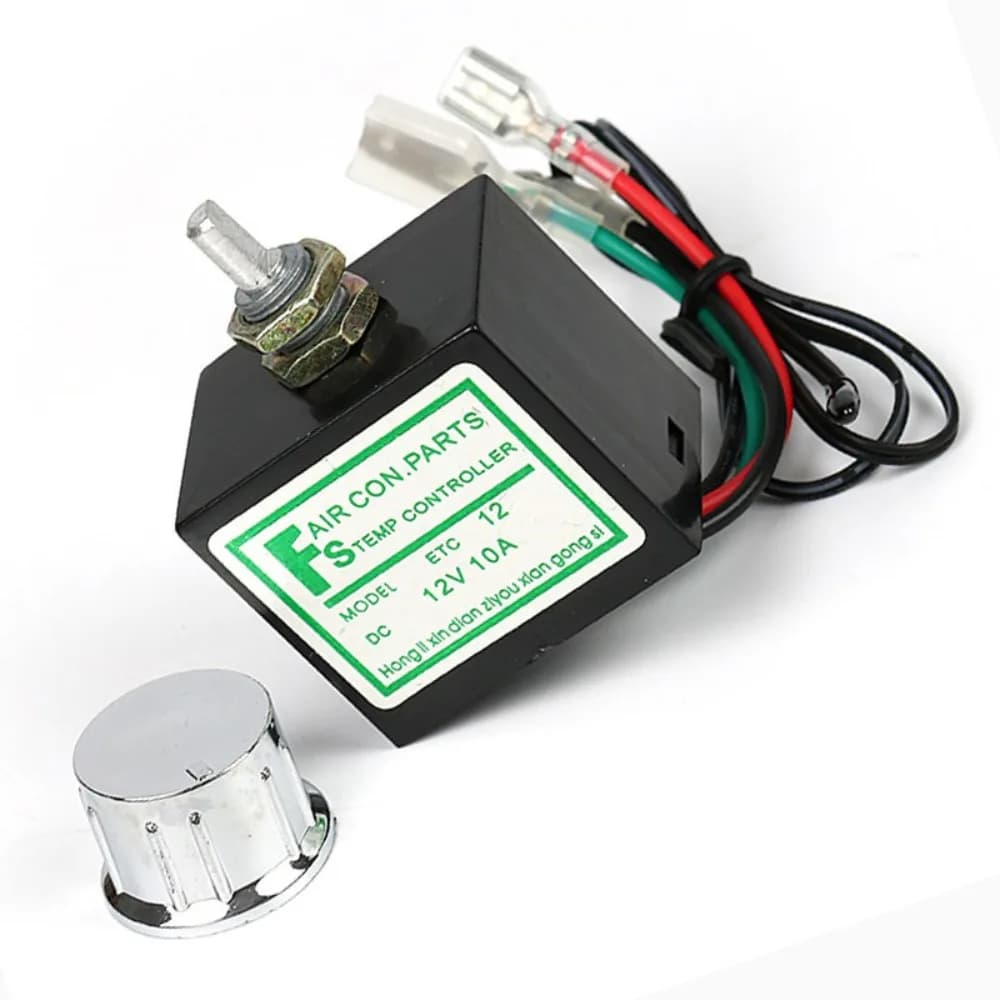 Thermostat de climatisation de voiture ABS 12V/24V, accessoire automobile, thermostat électronique A