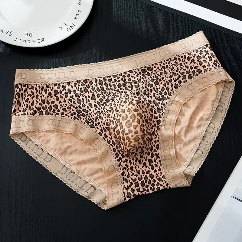 Caleçons sexy en dentelle française pour hommes, avec poche U convexe 3D, sous-vêtements d'été fins
