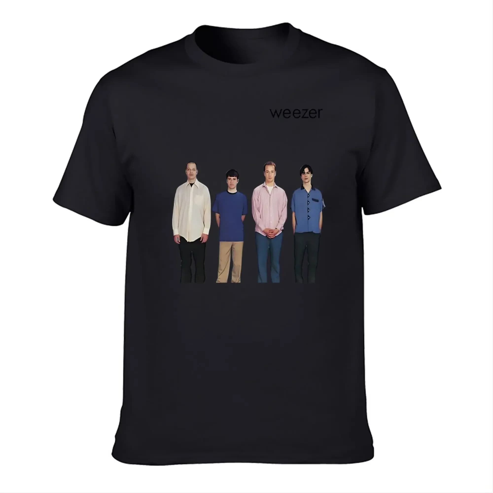 Weezer 1994 album bande impression T-shirt hommes été hip-hop rue décontracté ample T-shirt surdimen