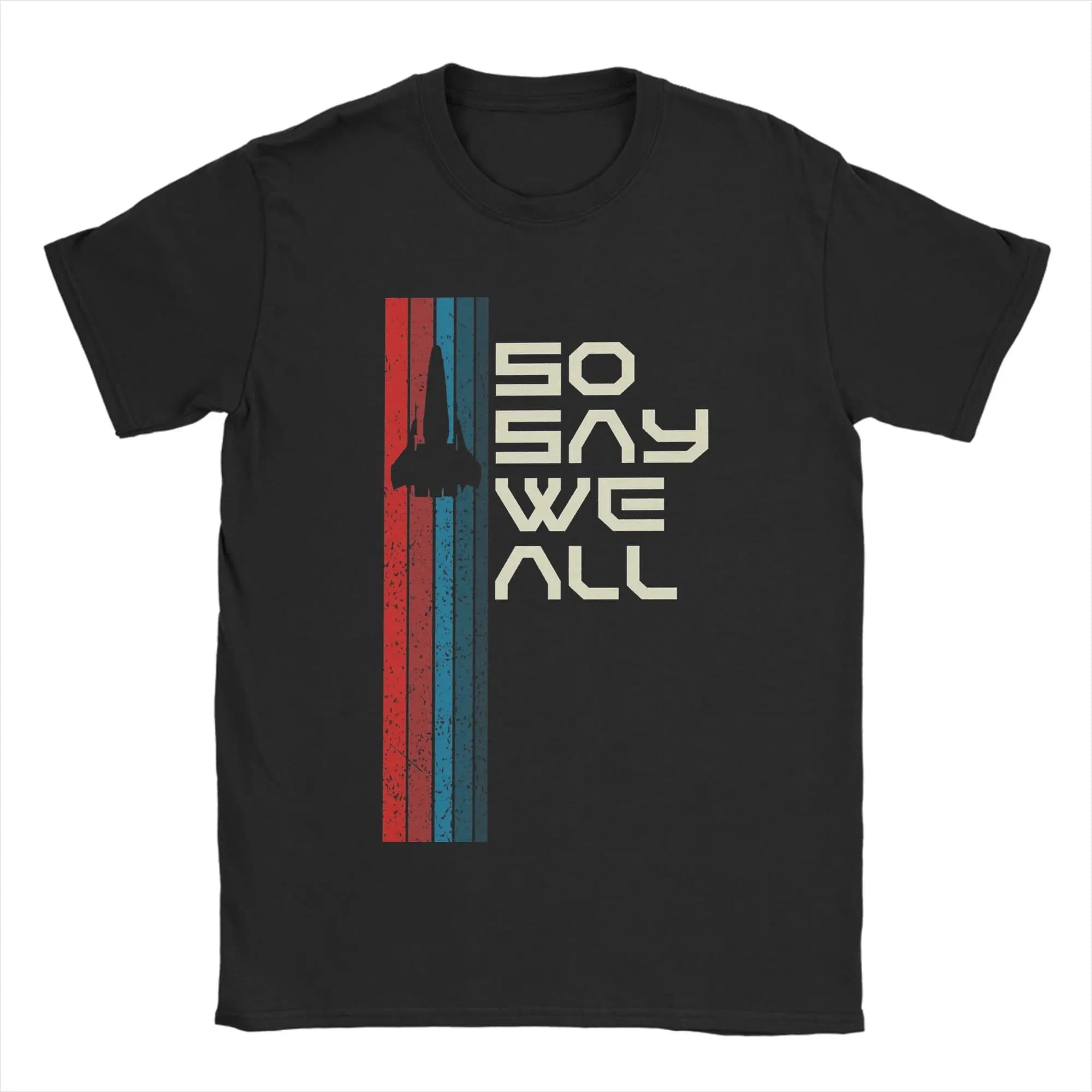 T-shirts rétro incroyables Viper So Say We All Battlestar Galactica pour hommes, 100% coton, vêtemen