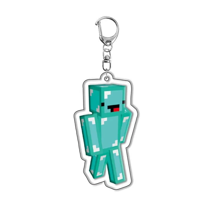 Porte-clés en acrylique Minecraft, pendentif, marchandises du jeu Sandbox, DIY, livraison directe, t