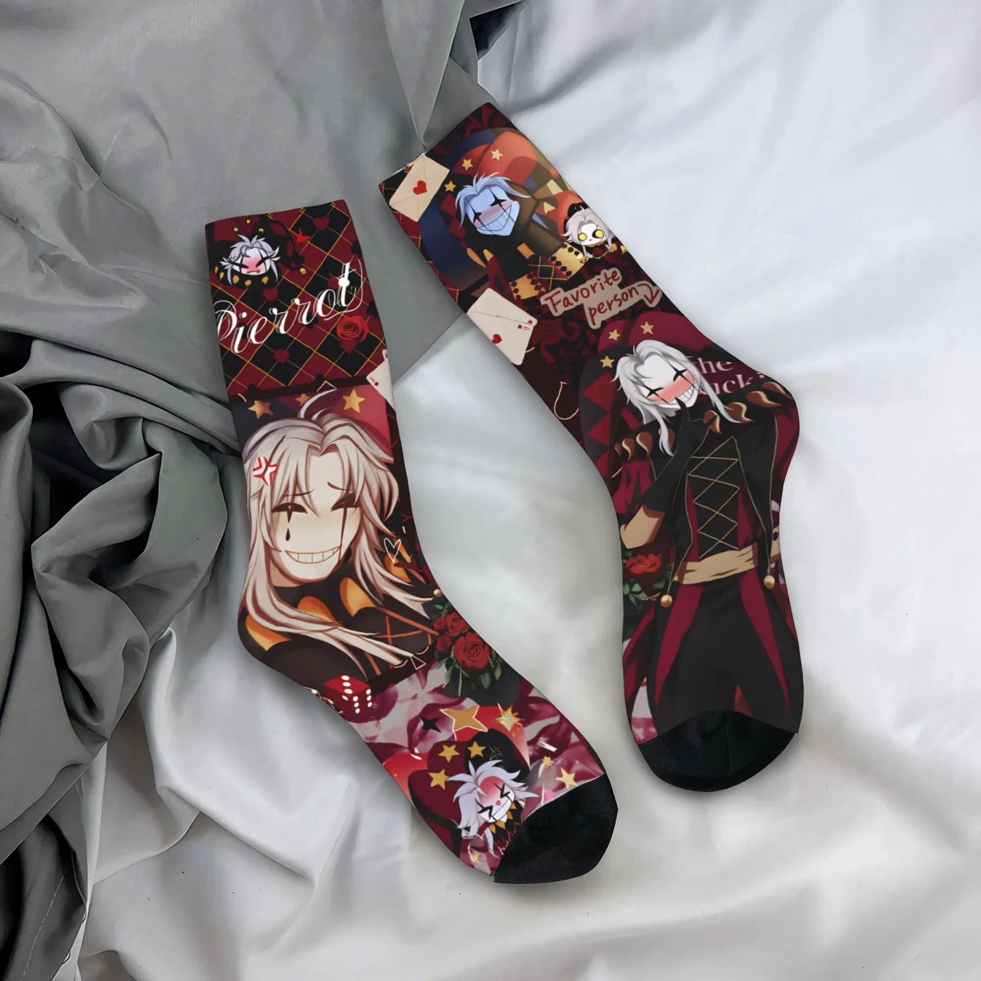 The Freak Circus Socks - Chaussettes antidérapantes pour femmes et hommes, chaussettes de cyclisme d