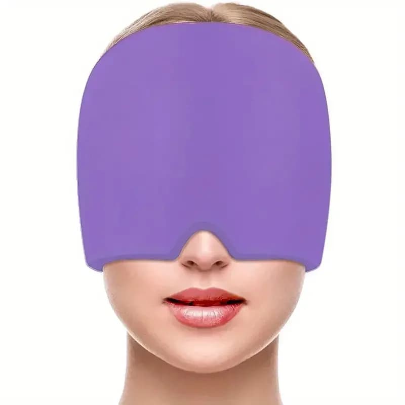 Casquette rafraîchissante avec compresse de glace inodore pour la tête, le visage et les yeux, acces