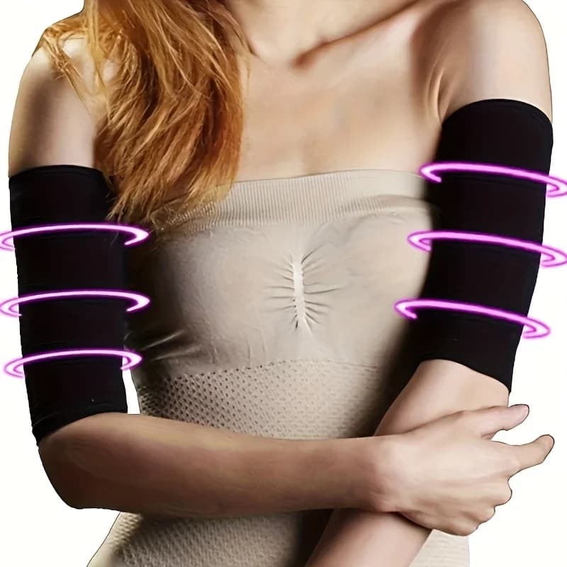 1 paire de manchons enveloppants de Compression pour les bras, aide à perdre la graisse des bras, to