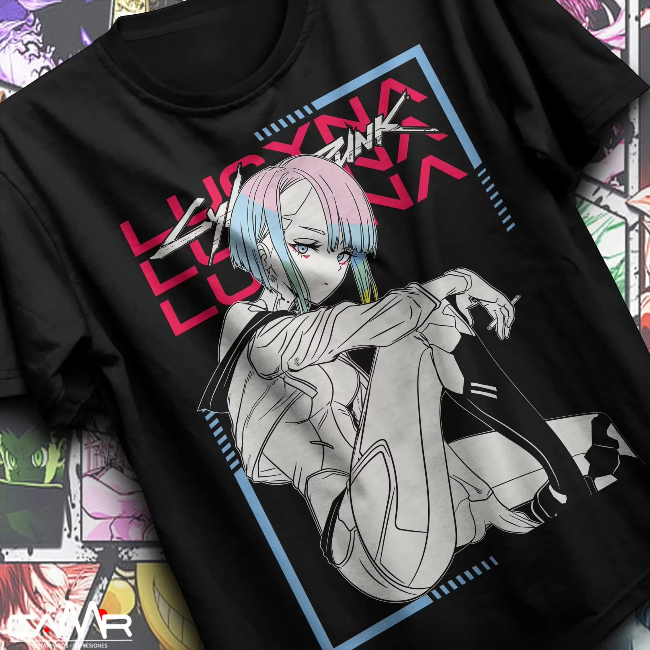T-shirt Cyber Edgerunners, à la mode, best-seller, avec image graphique de Lucy, surdimensionné, vêt