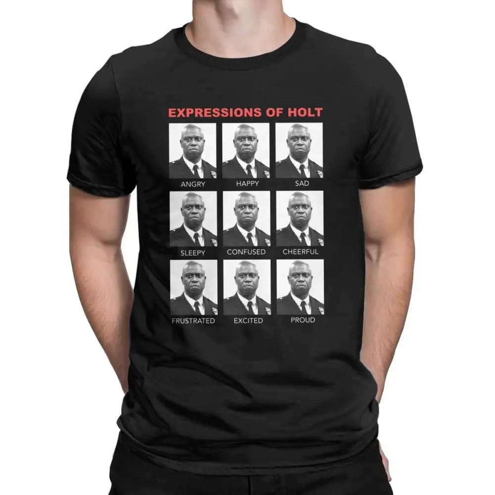 T-Shirt hommes Expressions de Holt hauts Cool Brooklyn neuf neuf Brooklyn 99 t-shirts classiques à m