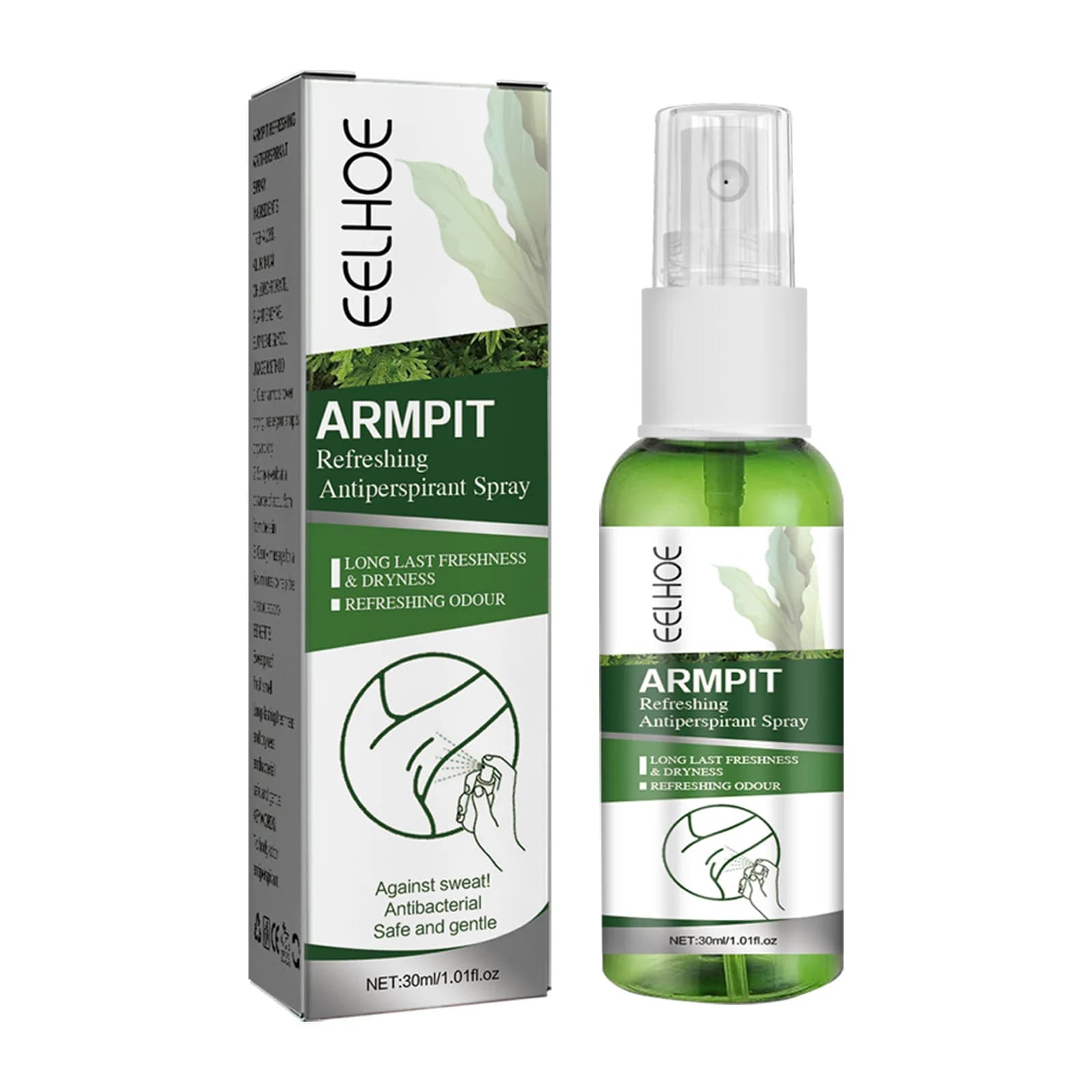 Spray désodorisant pour hommes, dissolvant d'odeurs sous les bras, anti-transpirants, réduit le piro