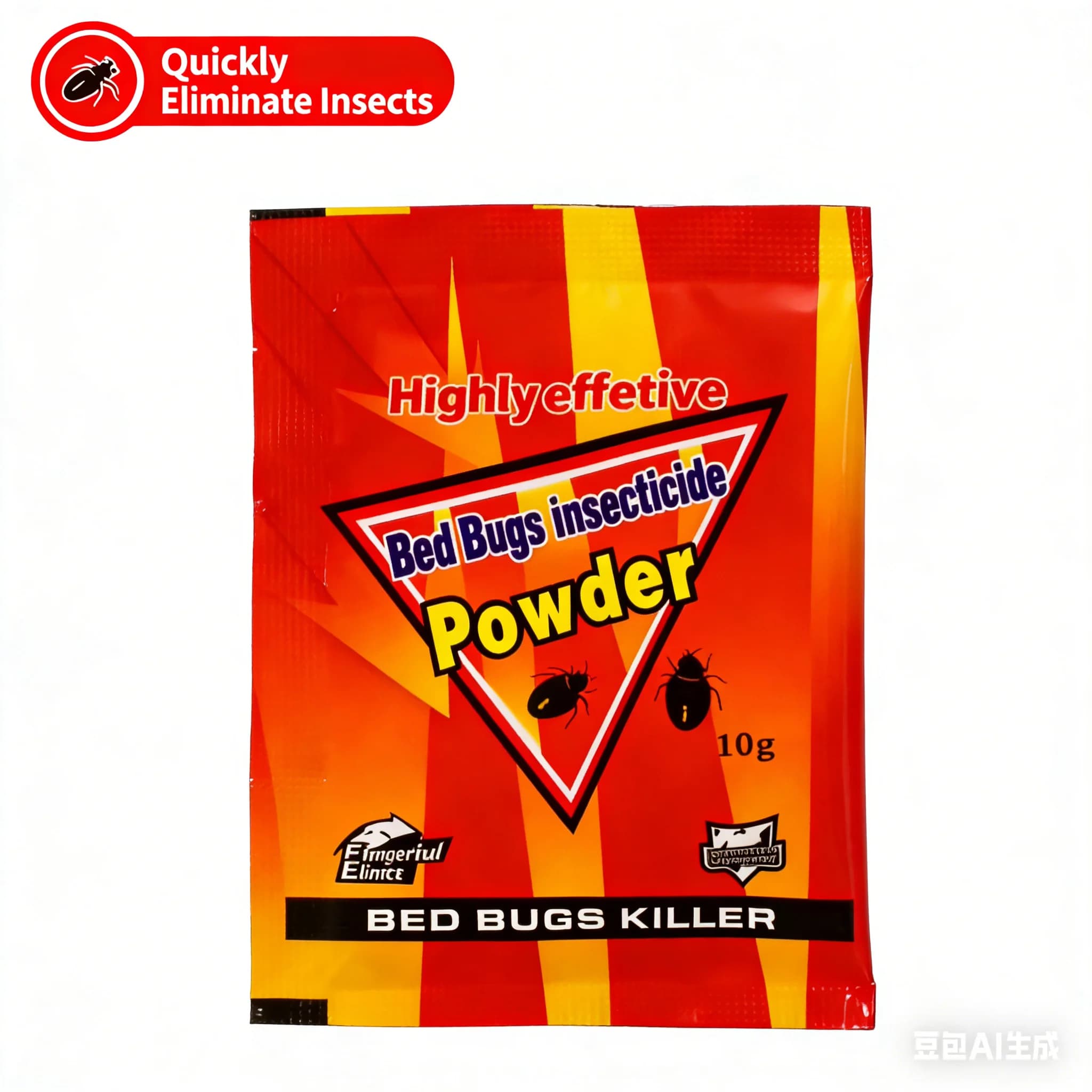 Poudre antiparasitaire efficace à longue effet, 10g par hauteur, pour chambres à coucher, salon, ins