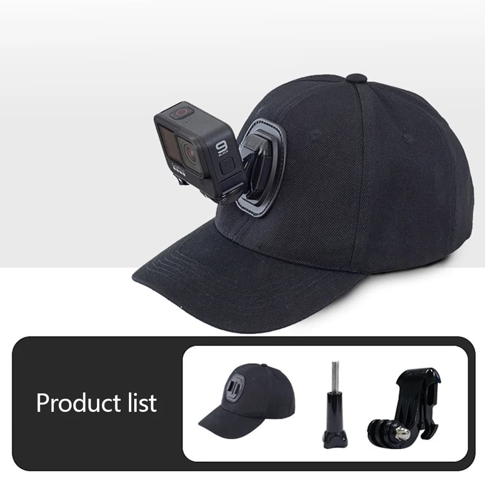 Capuchon d'accessoires pour caméras de sport pour Gopro | insta360 | Sjcam – chapeau porte-appareil 