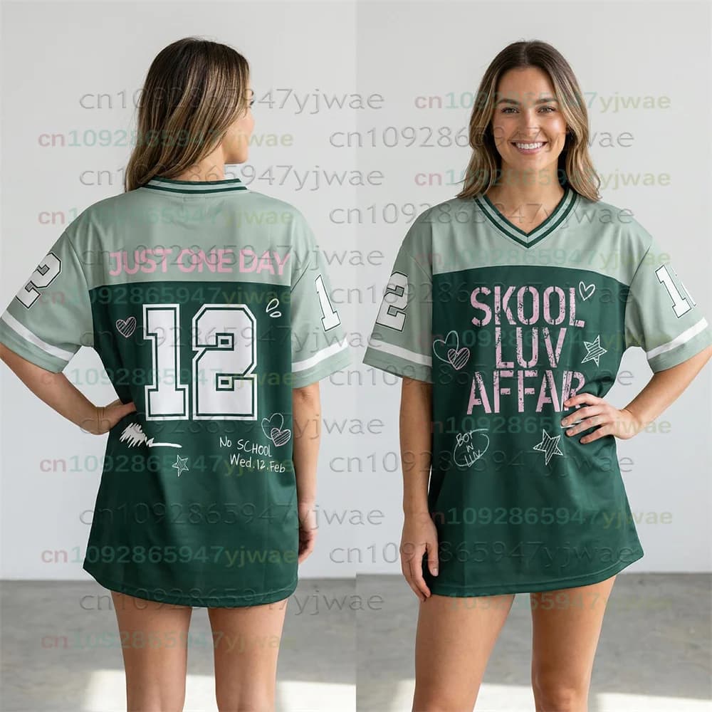 Nouveau Maillot de Football New Skool Luv Affair World Tour 2026 Comeback Merch T-shirt Kpop Cadeau