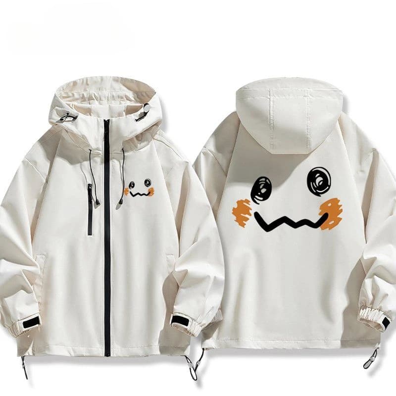 Veste à capuche Pokémon Anime Mimikyu pour garçons et filles, veste chaude Kawaii, imperméable, coup