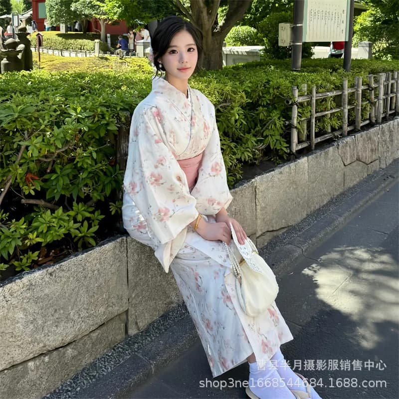 Kimono amélioré photographie japonaise Photo traditionnelle dieu fille Yukata robe japonaise vêtemen