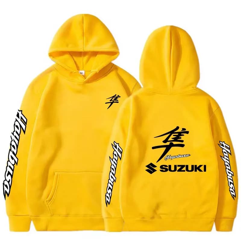 Sweat à capuche sportif pour homme, nouvelle collection 2026, avec logo Suzuki Hayabusa, pour la cou