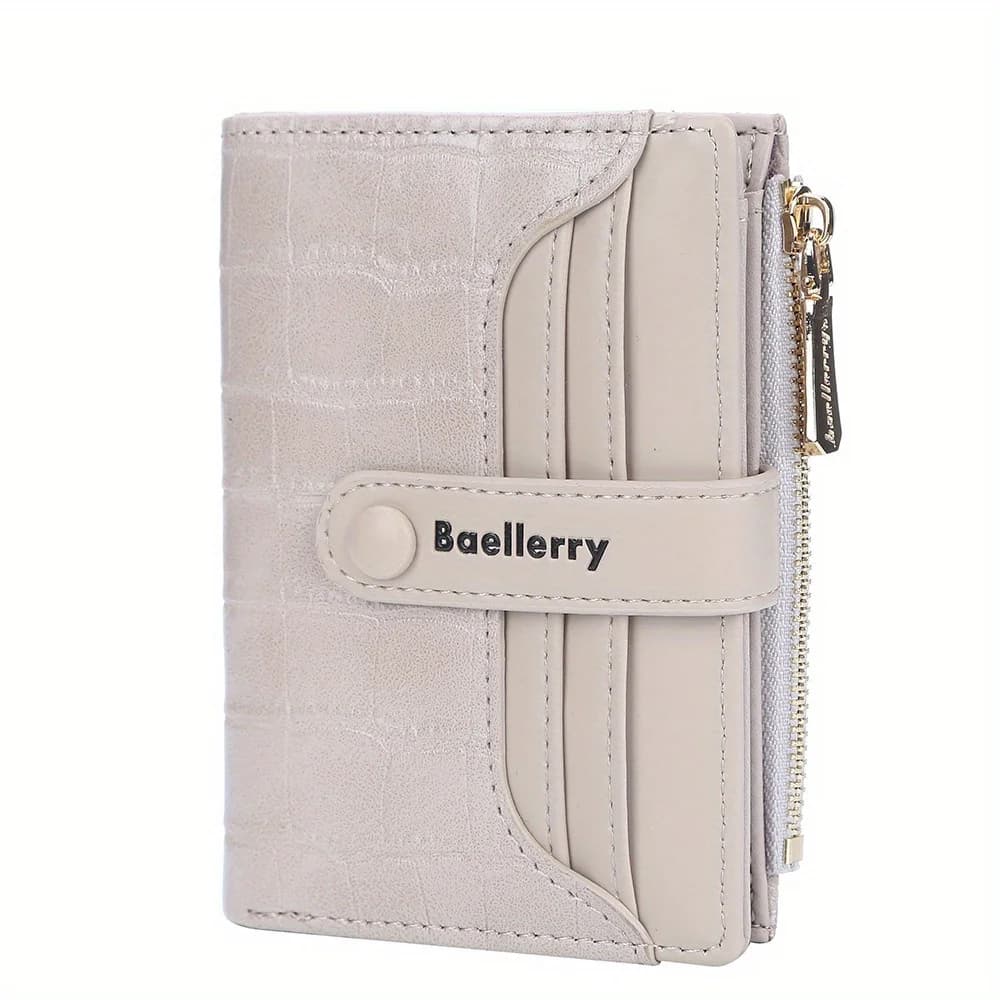 Baellerry marque portefeuille femmes 2023 nouveau portefeuille court pour femmes boucle poncé en cui