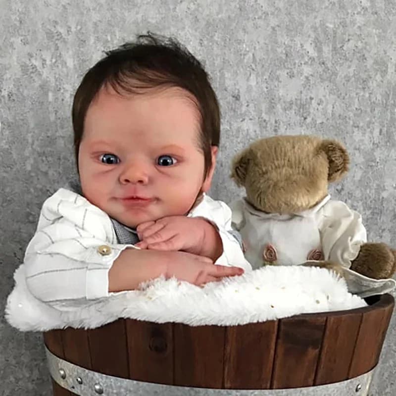 19 pouces Reborn poupée Kit Magdalena inachevé bricolage poupée pièces avec corps et yeux en tissu M