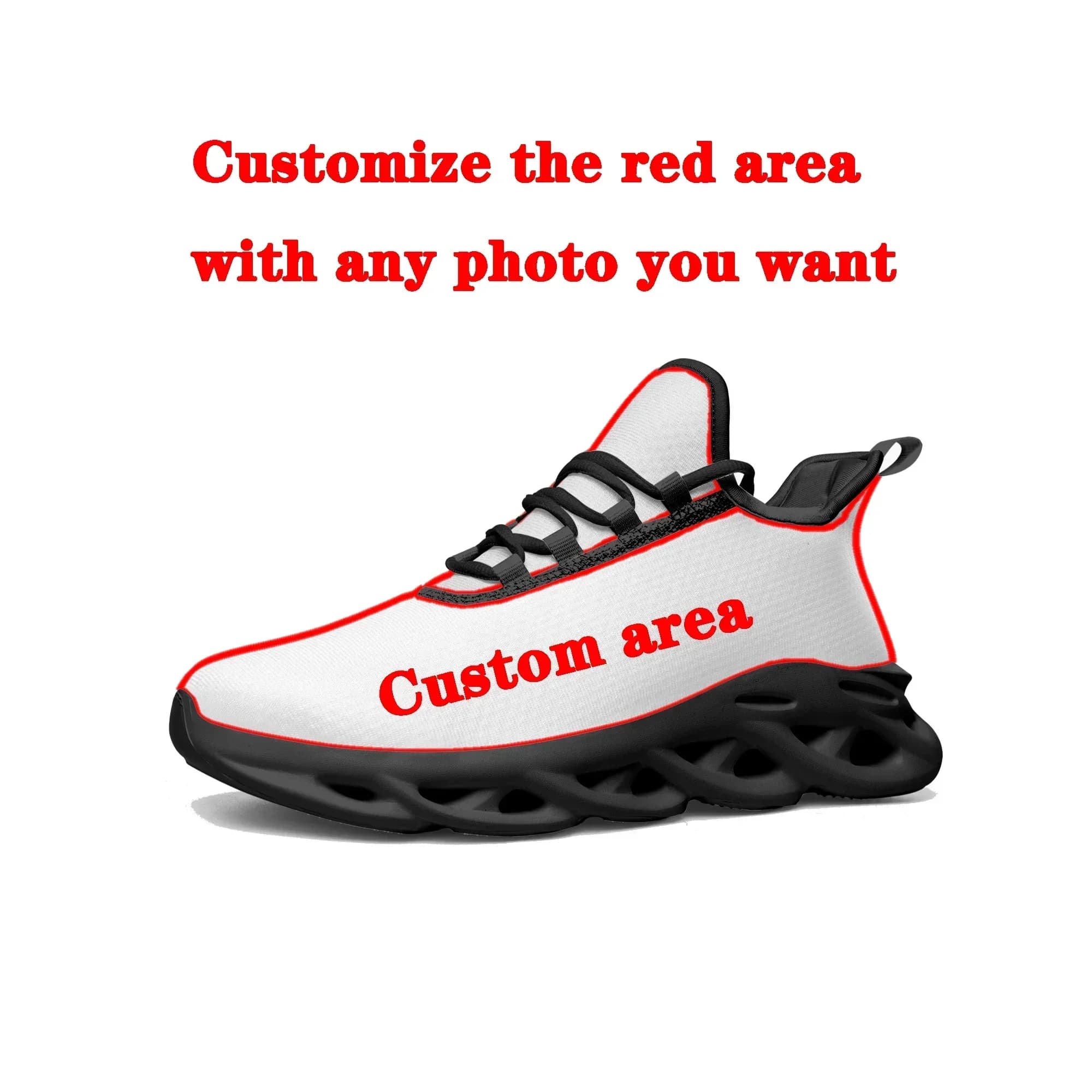 Baskets plates personnalisées pour hommes et femmes, chaussures de course de sport, chaussures en ma
