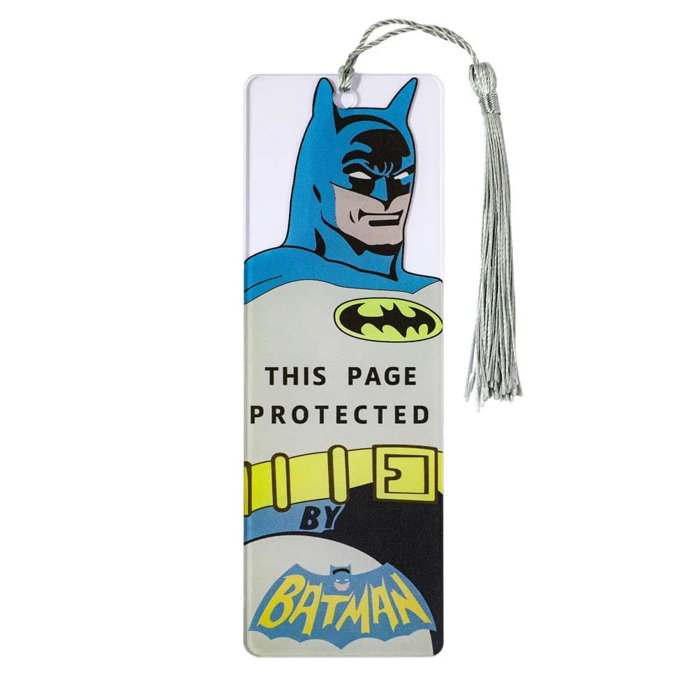 Marque-page à pompon DC Superhero Batman, support de page créatif de dessin animé, papeterie, cadeau
