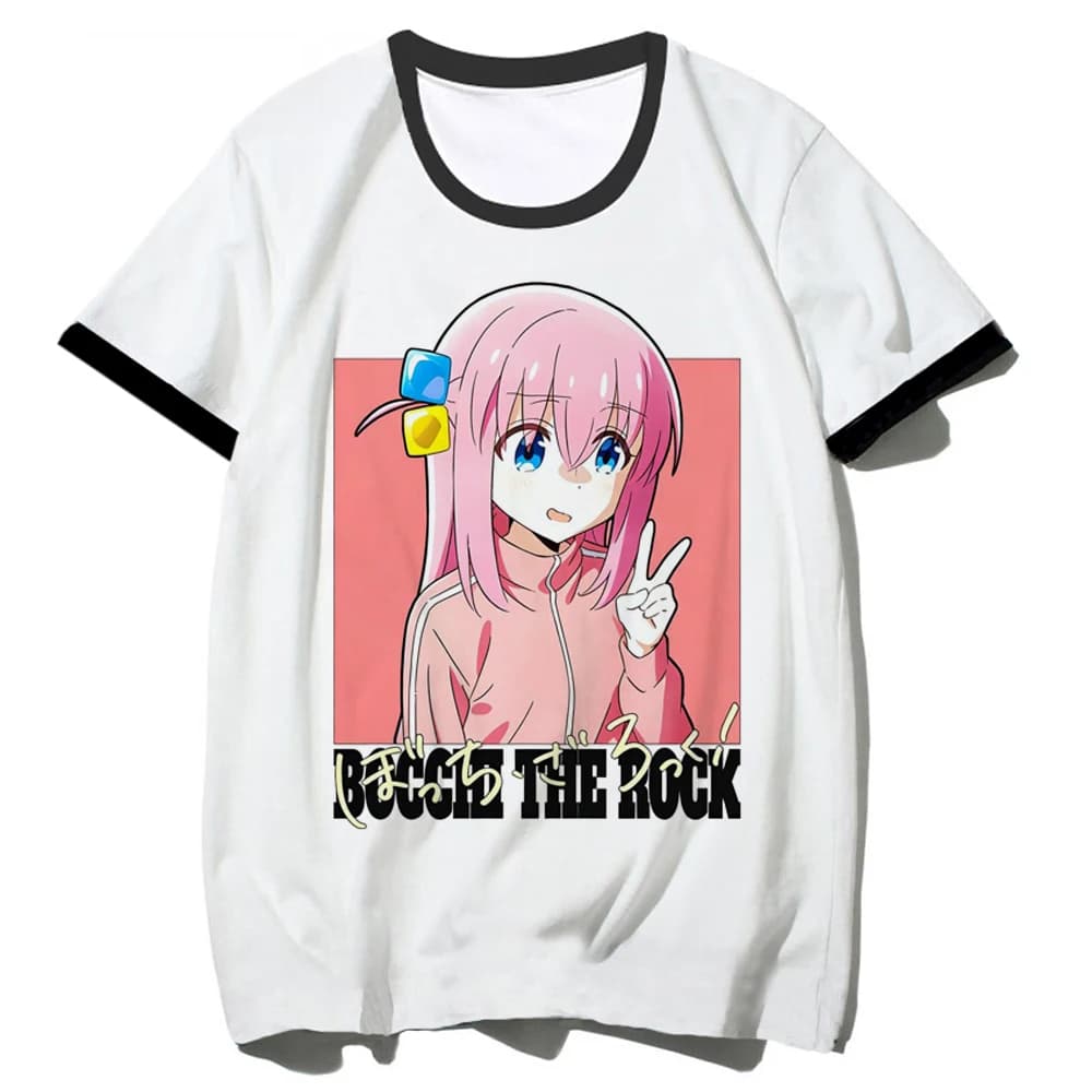 T-shirt Bocchi the Rock pour femme, t-shirt humoristique d'été, t-shirt anime pas cher, kawaii rétro
