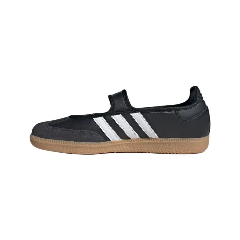 Adidas Originals Samba Jane Triple Black Chaussures de marche décontractées en cuir confortables et