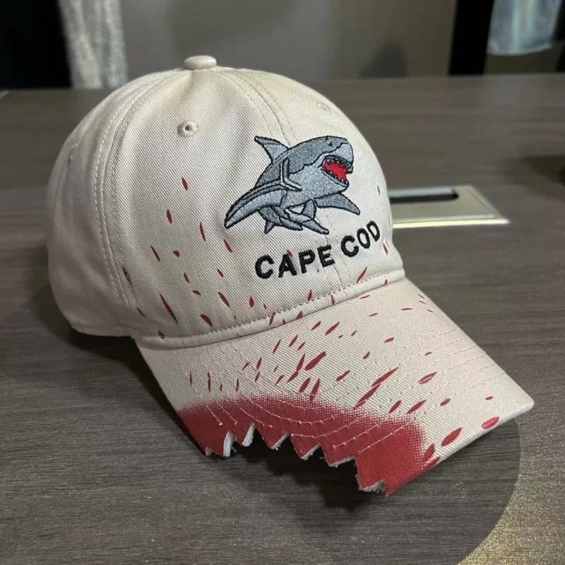 Casquette de Baseball morsure de requin pour hommes et femmes, chapeau de soleil respirant en coton 