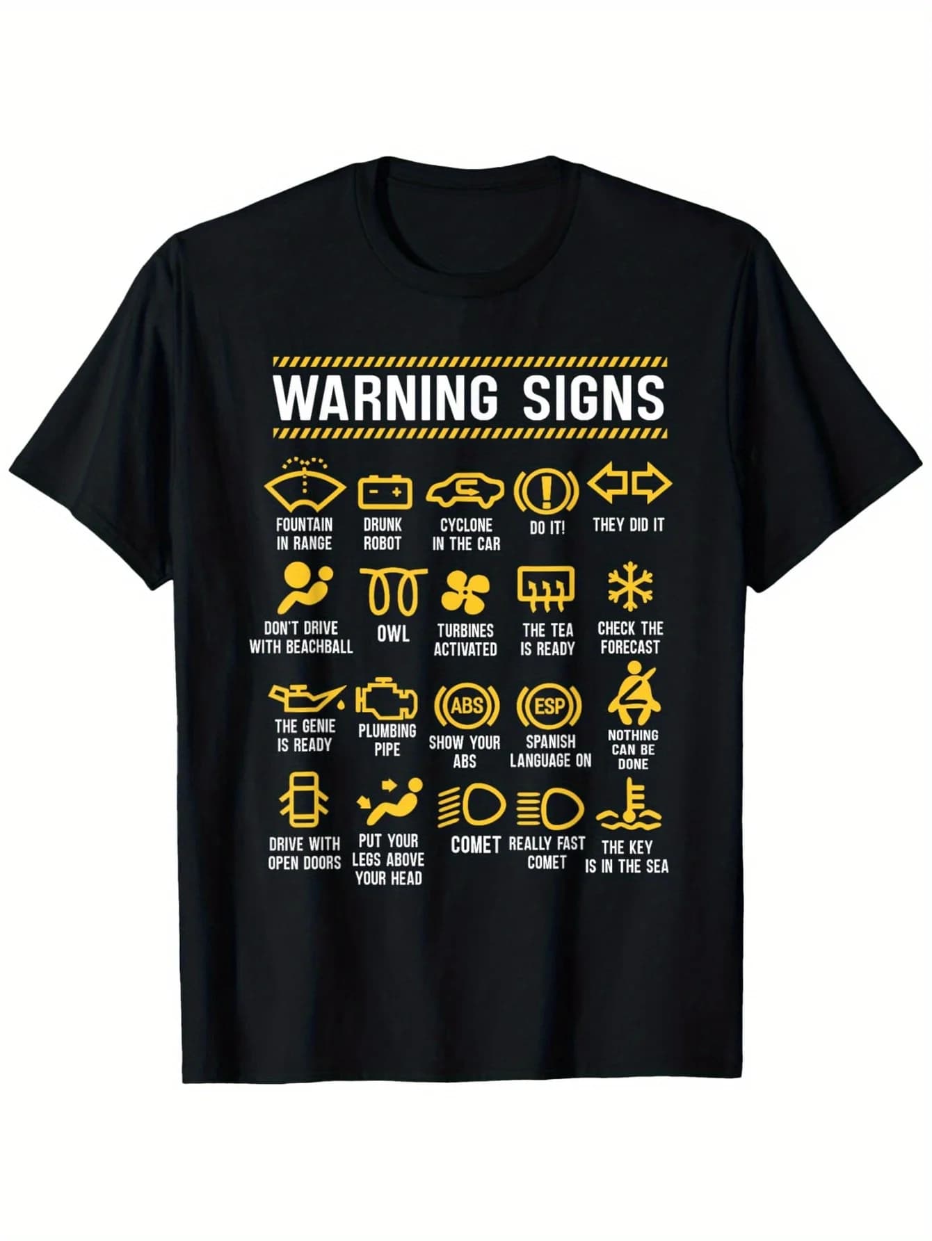 T-shirt pour femme avec signe d'avertissement 101 Fun Car Mechanic - Le cadeau parfait pour les pass