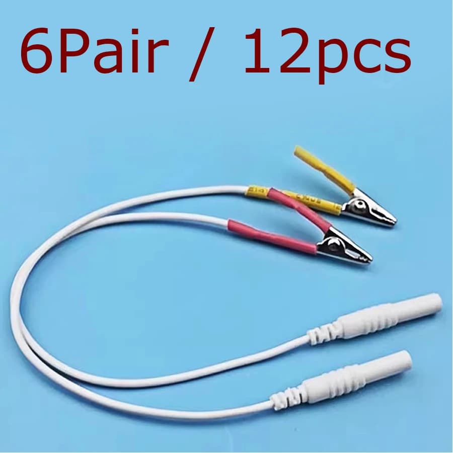 12 pièces Tens/Ems tieline pince crocodile câble fil électrode accessoires pour Hwato SDZ-II Acupunc