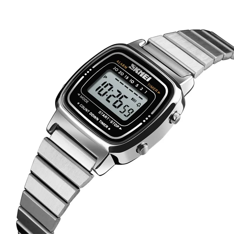 Skmei femmes Bracelet robe montres marque de luxe Bracelet en acier inoxydable mode étanche numériqu