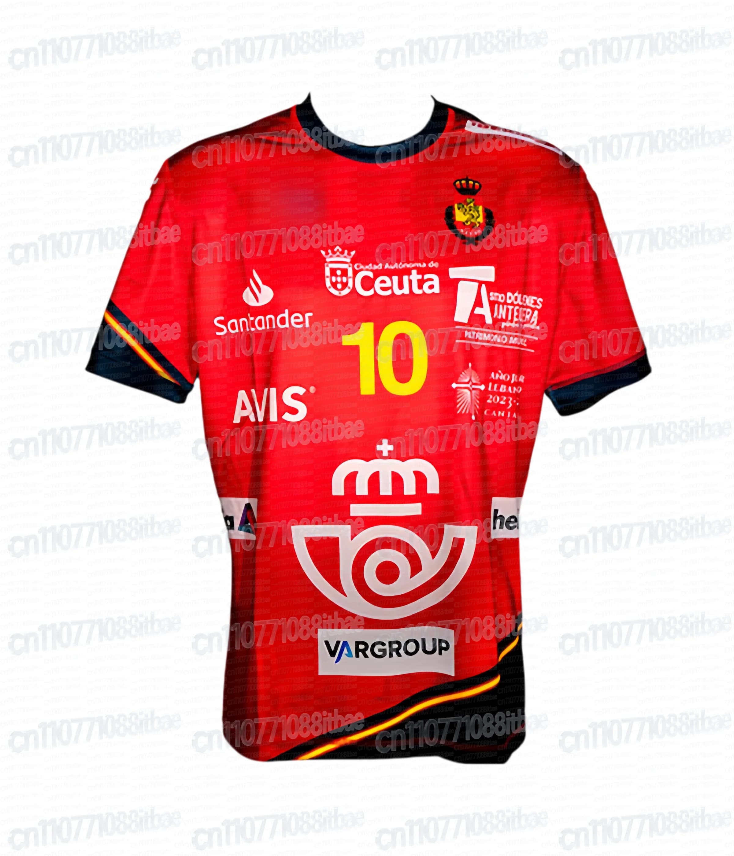 Maillot de handball de l'équipe nationale d'Espagne RFEBM, T-shirt décontracté imprimé en 3D, domici