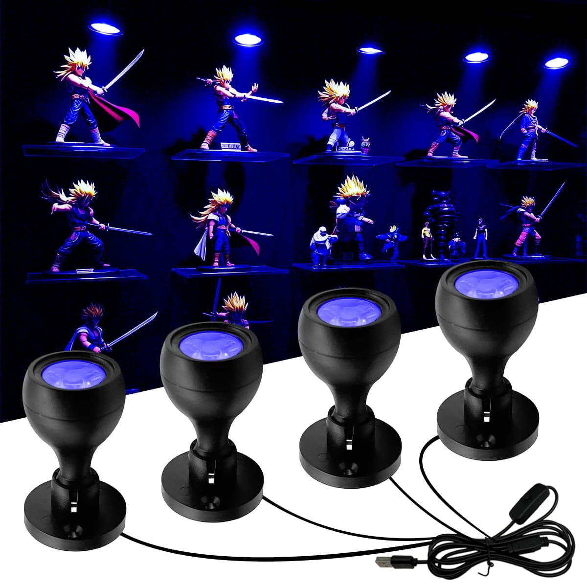 Mini lampe LED UV portable 5V pour vitrine à vin, cuisine, bijoux, éclairage fluorescent